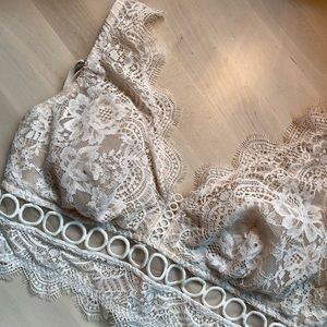 Victoria Secrets {Creme Lacy Bralette}